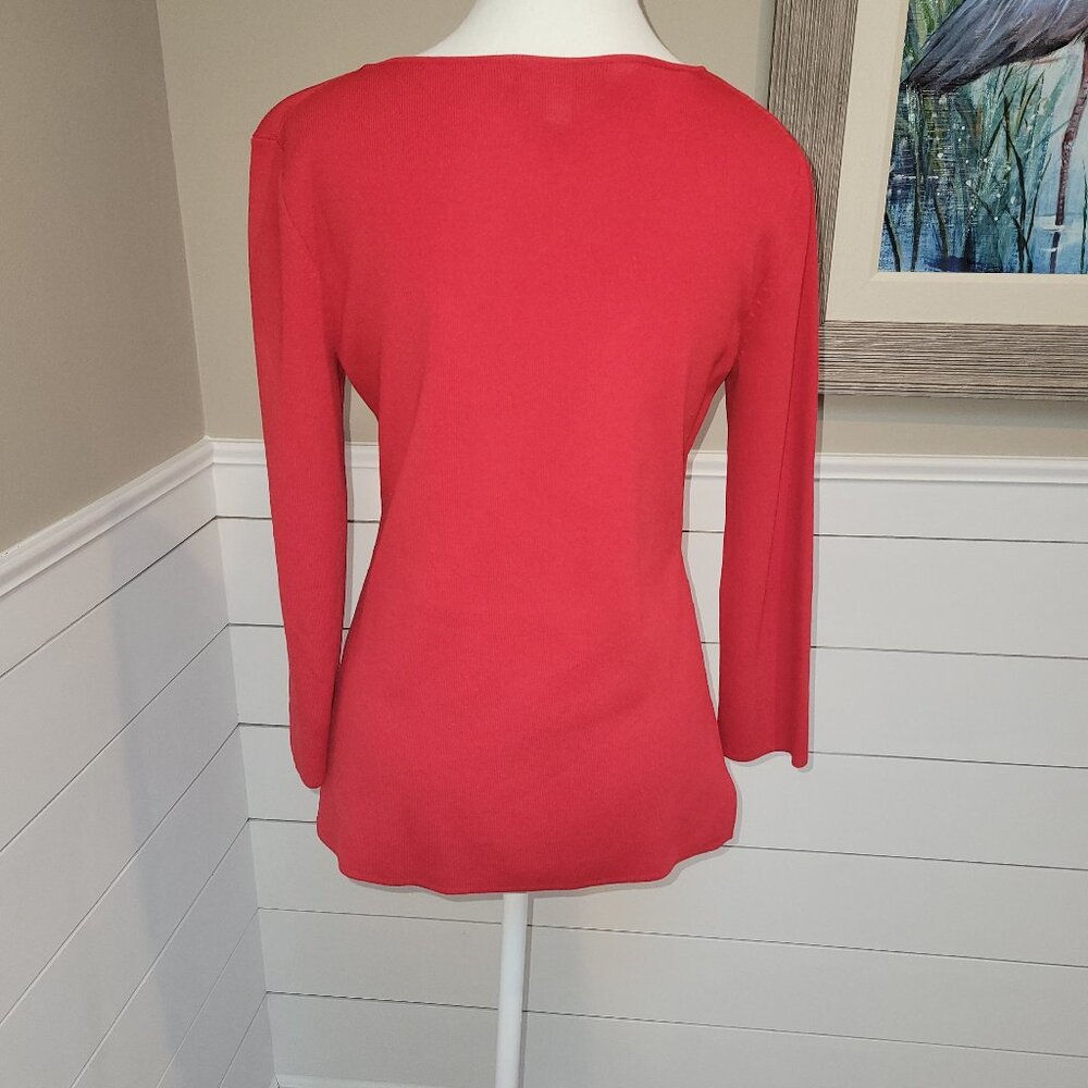 Classy Red Top Size S for Fall or Spring Collection - Picture 2 of 6